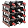 Braunes Weinregal Axania für 12 Flaschen (Kiefer)