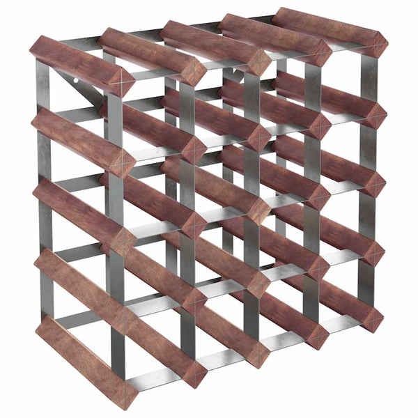 Brauner Weinflaschenhalter Axania für 20 Flaschen (Kiefer)