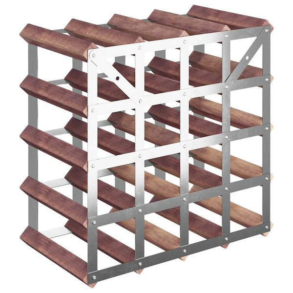 Brauner Weinflaschenhalter Axania für 20 Flaschen (Kiefer)
