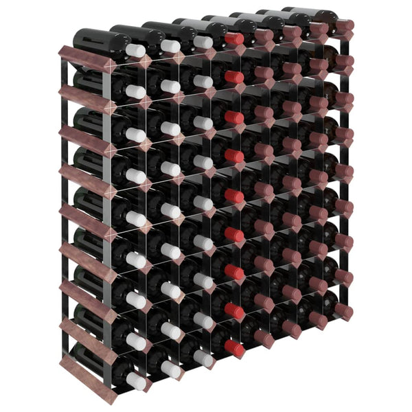 Braunes Weinflaschenregal Axania für 72 Flaschen (Kiefer)