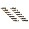 Goldfarbener Weinflaschenhalter zur Wandmontage Estes (7 Flaschen 2er-Set Metall)
