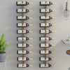 Goldfarbenes Wand-Weinregal Yamya für 10 Flaschen (2 Stück)