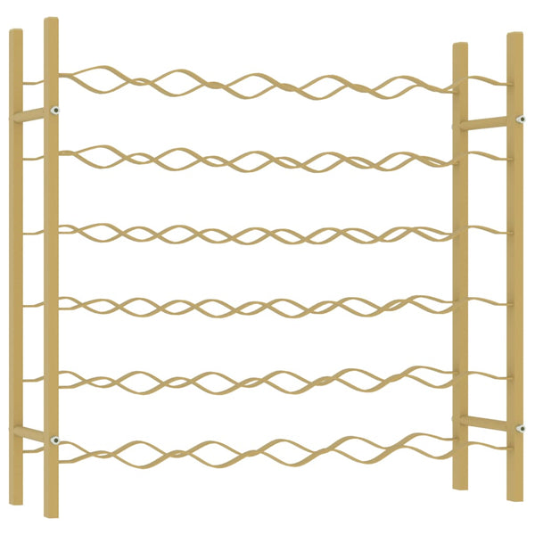 Weinflaschenregal Nurefsan Gold für 36 Flaschen (Metall)