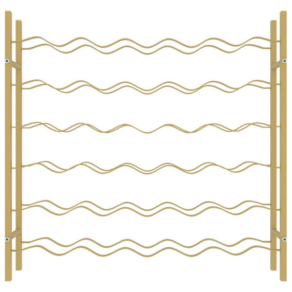 Weinflaschenregal Nurefsan Gold für 36 Flaschen (Metall)