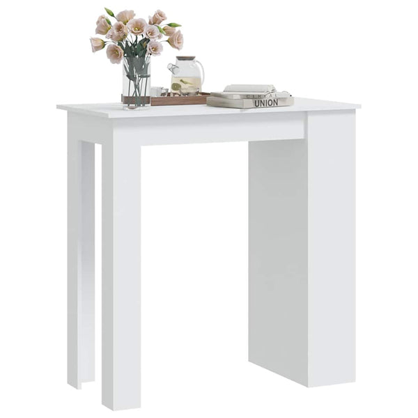Weißer Bartisch mit Gestell Deanca 102x50x103,5cm (Holz)