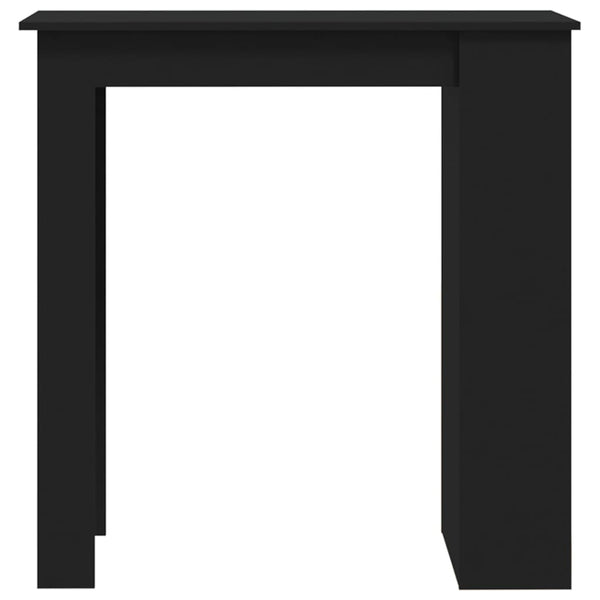 Musta baaripöytä telineellä Deanca 102x50x103,5cm (puinen)