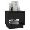 Schwarzer Nachttisch Podar 45x34x44cm (Spanplatte)