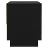 Schwarzer Nachttisch Podar 45x34x44cm (Spanplatte)