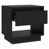Schwarze Nachttische Podar 45x34x44cm (2 Stk. Spanplatte)