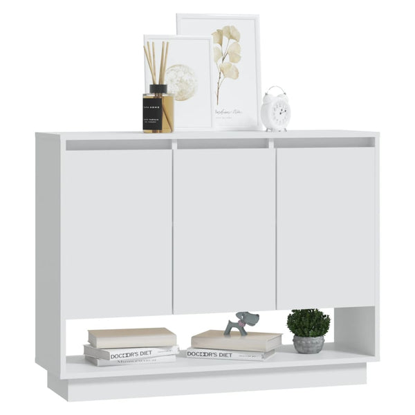 Weißes Sideboard Boie 97x31x75cm (Holz)