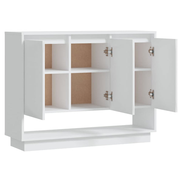 Weißes Sideboard Boie 97x31x75cm (Holz)