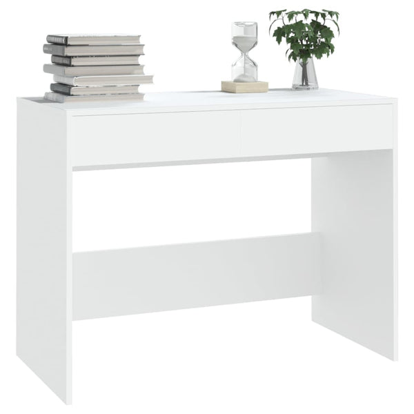 Weißer Schreibtisch Claudius 101x50x76,5cm (Spanplatte)