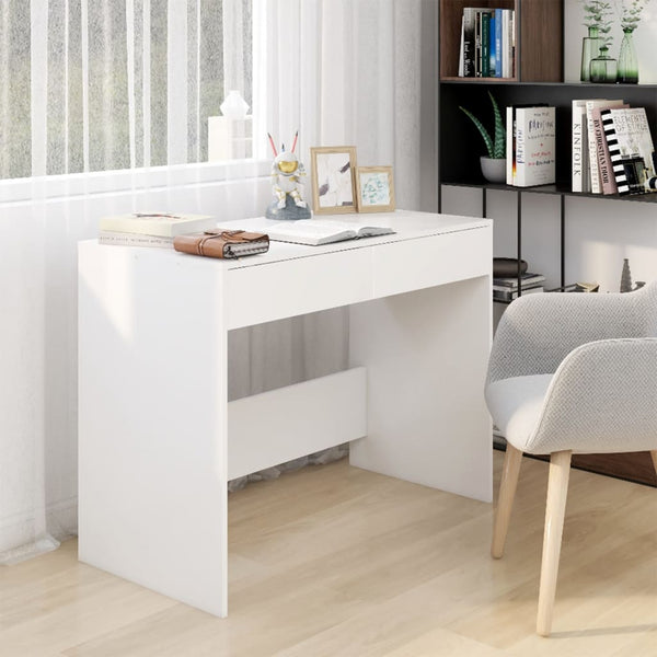 Weißer Schreibtisch Claudius 101x50x76,5cm (Spanplatte)