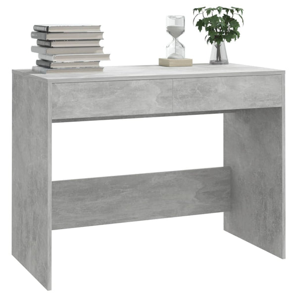 Betongrauer Schreibtisch Claudius 101x50x76,5cm (Holz)