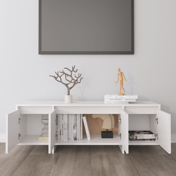 Valkoinen tv-taso Vevere 120x30x40,5cm (lastulevy)