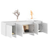 Valkoinen tv-taso Vevere 120x30x40,5cm (lastulevy)