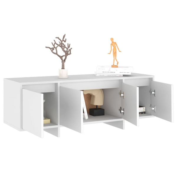 Valkoinen tv-taso Vevere 120x30x40,5cm (lastulevy)