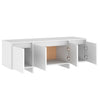Valkoinen tv-taso Vevere 120x30x40,5cm (lastulevy)