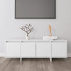 Valkoinen tv-taso Vevere 120x30x40,5cm (lastulevy)