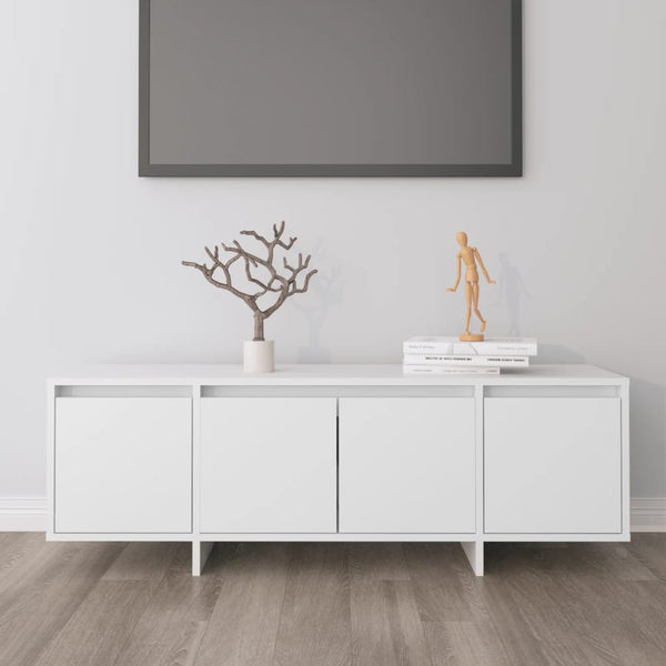Valkoinen tv-taso Vevere 120x30x40,5cm (lastulevy)