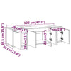 Sonoma tammi tv-taso Vevere 120x30x40,5cm (puinen)