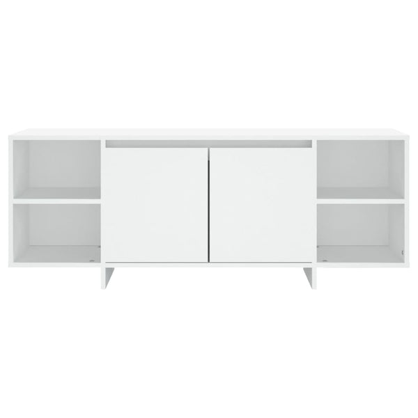 Weißer TV-Schrank Eluzie 130x35x50cm (Spanplatte)