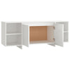 Weißer TV-Schrank Eluzie 130x35x50cm (Spanplatte)