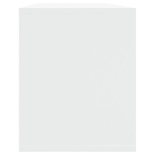 Weißer TV-Schrank Eluzie 130x35x50cm (Spanplatte)