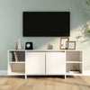 Weißer TV-Schrank Eluzie 130x35x50cm (Spanplatte)