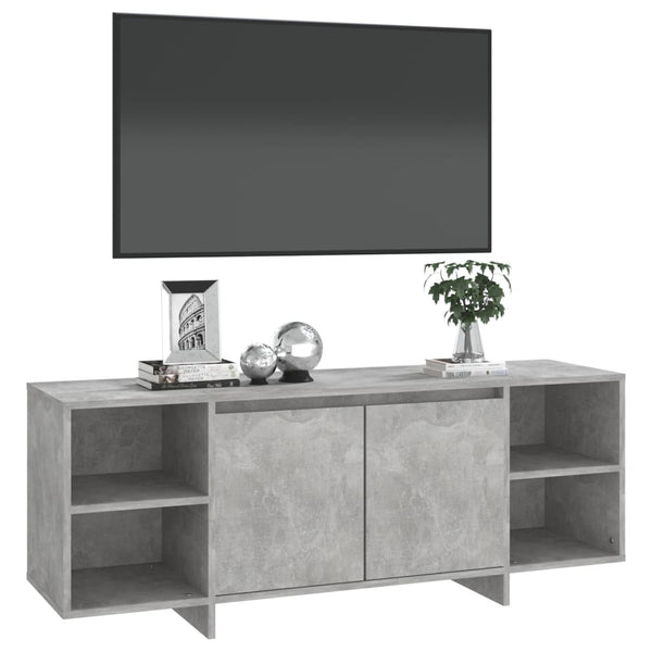TV-Schrank Eluzie 130x35x50cm betongrau (Spanplatte)