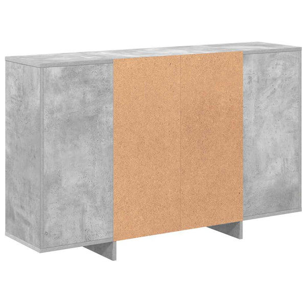 Betongraue Kommode Stroici 120x30x75cm (Holz)