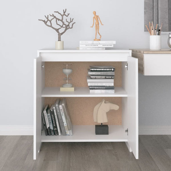 Weißes Sideboard Ghertrude 70x41x75cm (Holz)