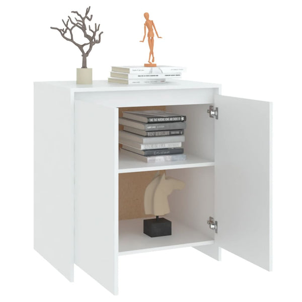 Weißes Sideboard Ghertrude 70x41x75cm (Holz)