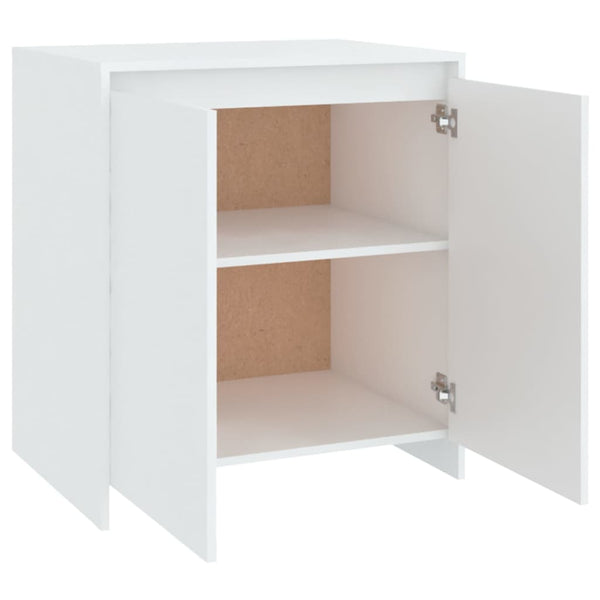 Weißes Sideboard Ghertrude 70x41x75cm (Holz)