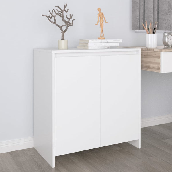 Weißes Sideboard Ghertrude 70x41x75cm (Holz)