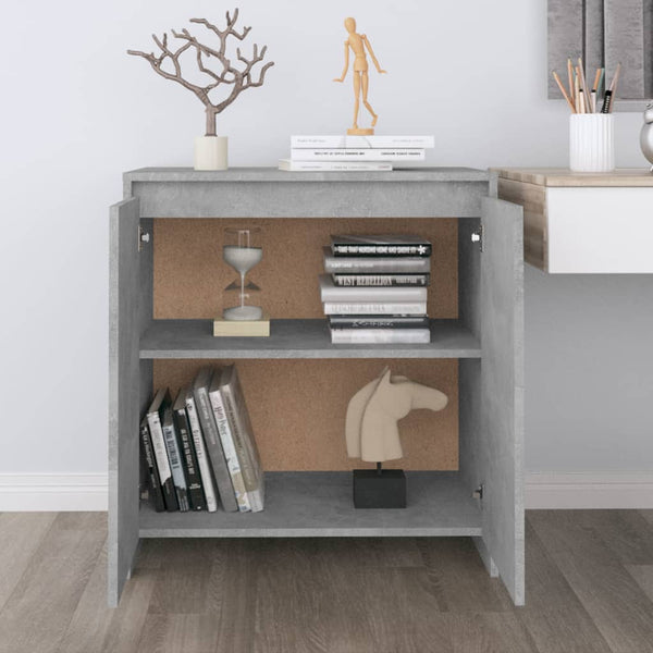 Betongraues Sideboard Ghertrude 70x41x75cm (Holz)