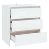 Weißes Sideboard Jamel 70x41x75cm (Holz)