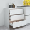 Weißes Sideboard Jamel 70x41x75cm (Holz)