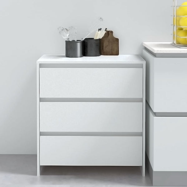 Weißes Sideboard Jamel 70x41x75cm (Holz)