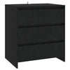 Schwarzes Sideboard Jamel 70x41x75cm (Holz)