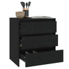Schwarzes Sideboard Jamel 70x41x75cm (Holz)