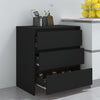 Schwarzes Sideboard Jamel 70x41x75cm (Holz)