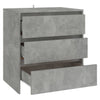 Betoninharmaa senkki Jamel 70x41x75cm (puinen)