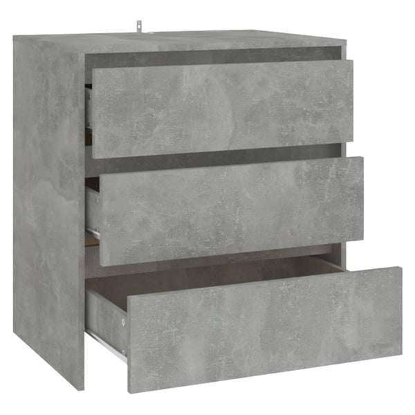 Betoninharmaa senkki Jamel 70x41x75cm (puinen)