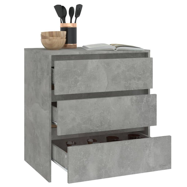 Betoninharmaa senkki Jamel 70x41x75cm (puinen)
