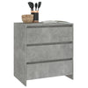 Betoninharmaa senkki Jamel 70x41x75cm (puinen)