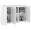 Weißes Sideboard Cellus 102x33x75cm (Holz)