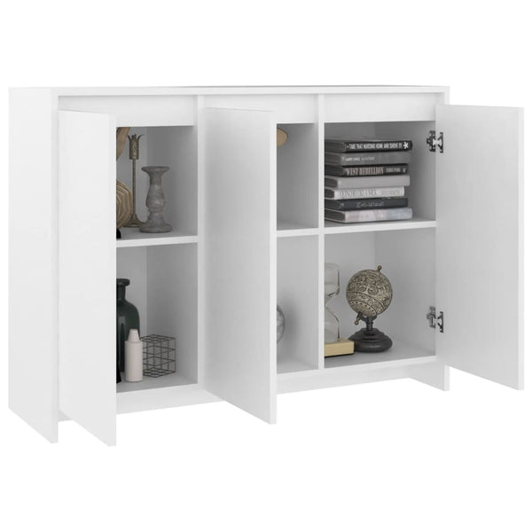 Weißes Sideboard Cellus 102x33x75cm (Holz)