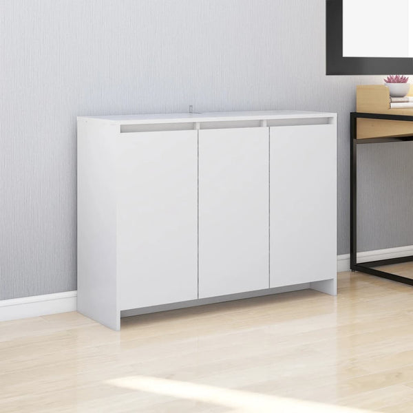 Weißes Sideboard Cellus 102x33x75cm (Holz)