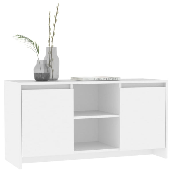 Valkoinen tv-taso Taniela 102x37,5x52,5cm (puinen)